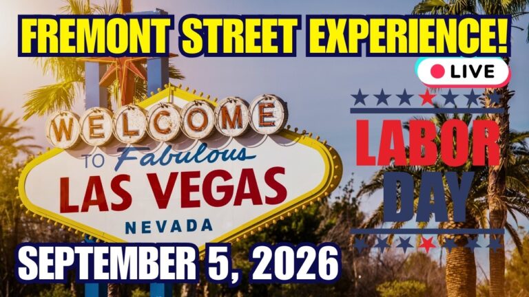 LABOR DAY WEEKEND 2026 LAS VEGAS | BUSY? Fremont Street Experience LIVESTREAM