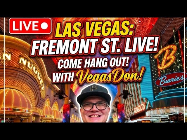 ​🔴 LAS VEGAS FREMONT STREET LIVE! 🥳 Saturday Night Party Vibe with VegasDon 🎰✨ #subscribe #shorts