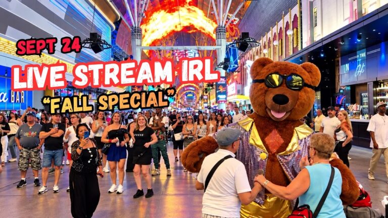 LIVE Las Vegas Fremont street Right Now, Fall Special, LIVE streaming IRL