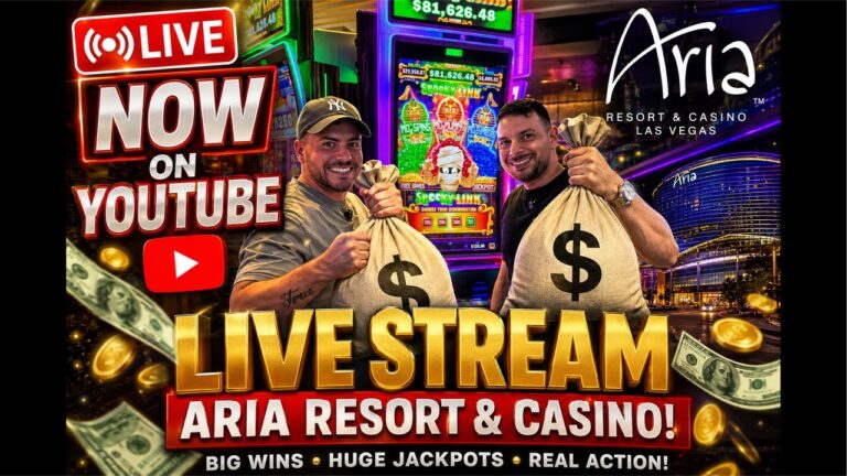 🔴 LIVE NOW from ARIA Las Vegas! 💰💰 BIG JACKPOTS & CRAZY SLOT ACTION! 🎰🔥