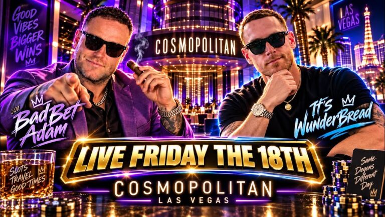 LIVE Slots With ItsWunderBread In Las Vegas At The Cosmo!