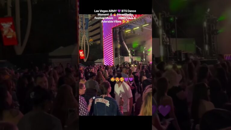 Las Vegas ARMY 💜 BTS Dance Part 🕺✨ iHeartRadio Festival Music 🎶 Amazing & Adorable Moment 🥰🔥