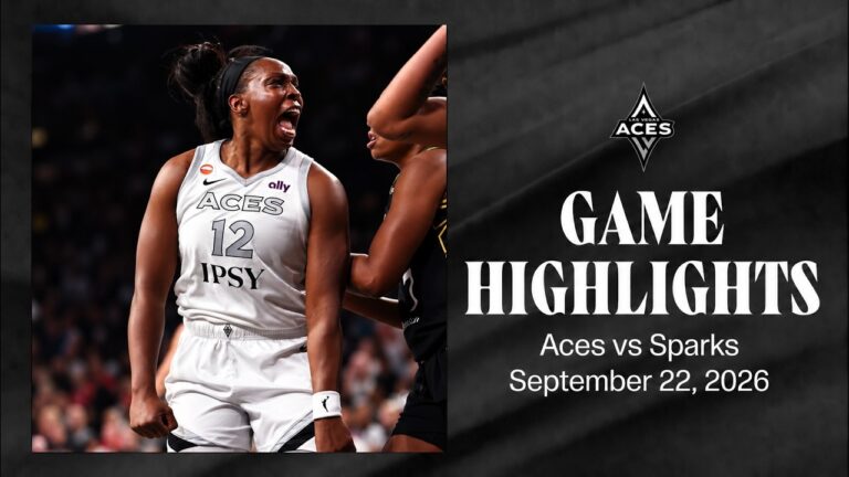 Las Vegas Aces vs Los Angeles Sparks Highlights | 9.22.26