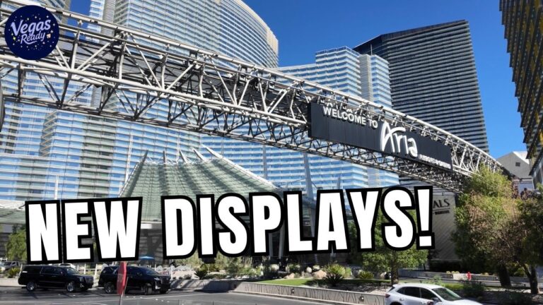 Las Vegas Aria Hotel Walking Tour With New Autumn Displays Around Resort