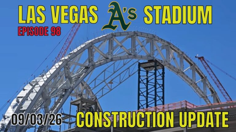 Las Vegas Athletics Stadium Construction Update 09 03 2026