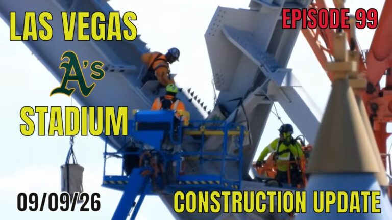 Las Vegas Athletics Stadium Construction Update 09 09 2026