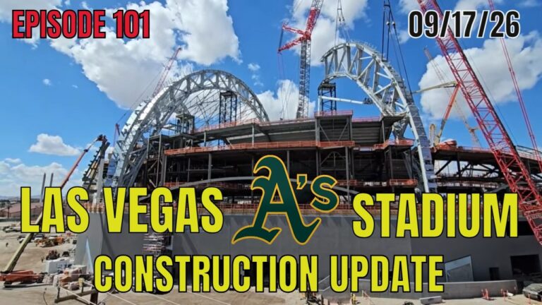 Las Vegas Athletics Stadium Construction Update 09 17 2026