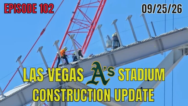 Las Vegas Athletics Stadium Construction Update 09 25 26