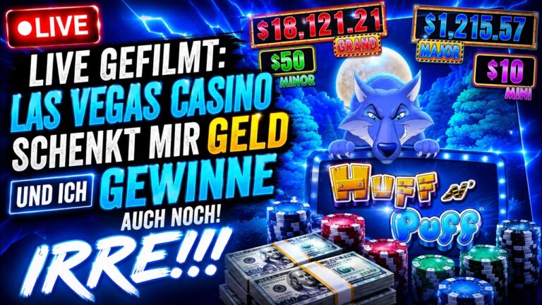 Las Vegas CASINO schenkt mir GELD 💵 und ich GEWINNE 🎰 auch noch IRRE!!! 🔥