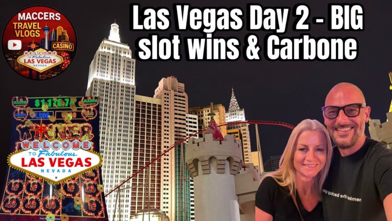 Las Vegas Day 2 🎰 BIG Slot Wins & Is Carbone at Aria Overrated?