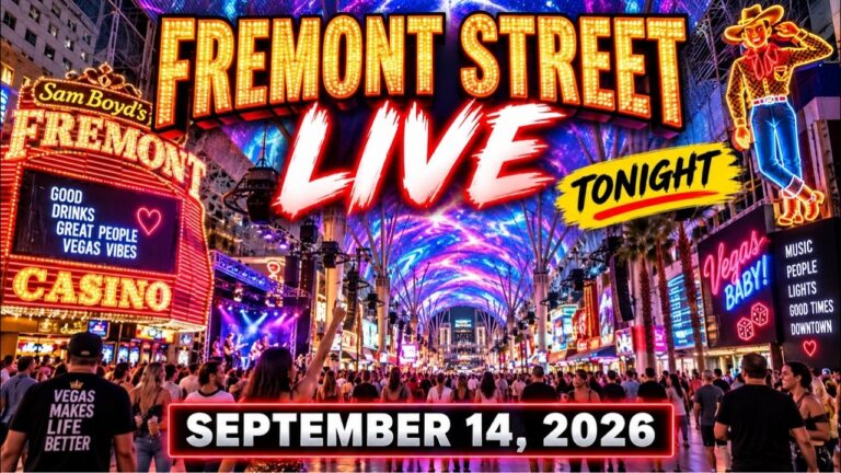 Las Vegas Fremont Stree live  9.14.26