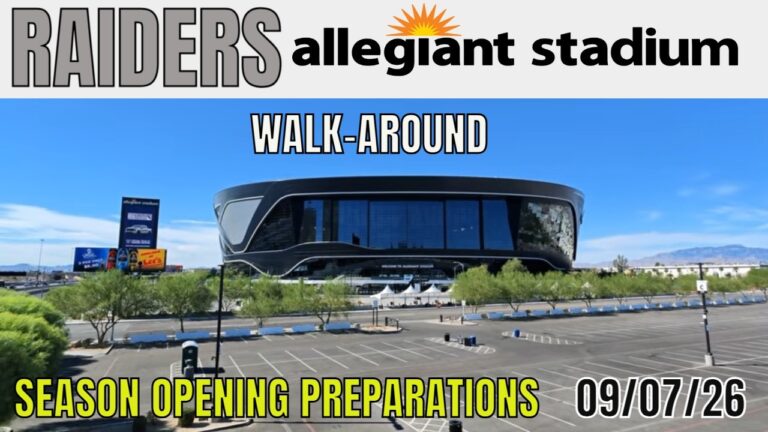 Las Vegas Raiders Allegiant Stadium Outside Walk 09 07 2026