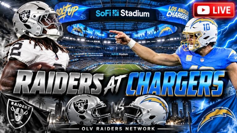 Las Vegas Raiders | Raiders 🏴‍☠️ @  Chargers ⚡️ | Livestream Watch Party 🚨 |