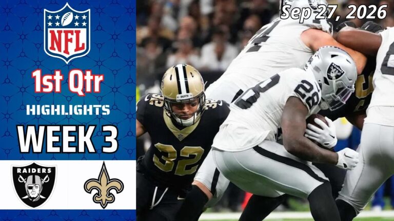 Las Vegas Raiders vs New Orleans Saints Full Highlights 1st Qtr | Sep 24 | NFL Season 2026 | Week 3
