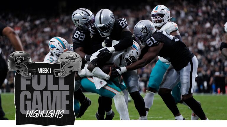 Las Vegas Raiders vs. Miami Dolphins Highlights | 2026 NFL Week 1