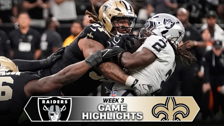 Las Vegas Raiders vs. New Orleans Saints Game Highlights | NFL 2026 Season Week 3
