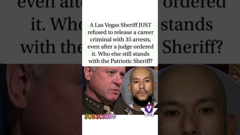 Las Vegas Sheriff Refuses Release of Repeat Offender#LasVegas #Nevada #BreakingNews