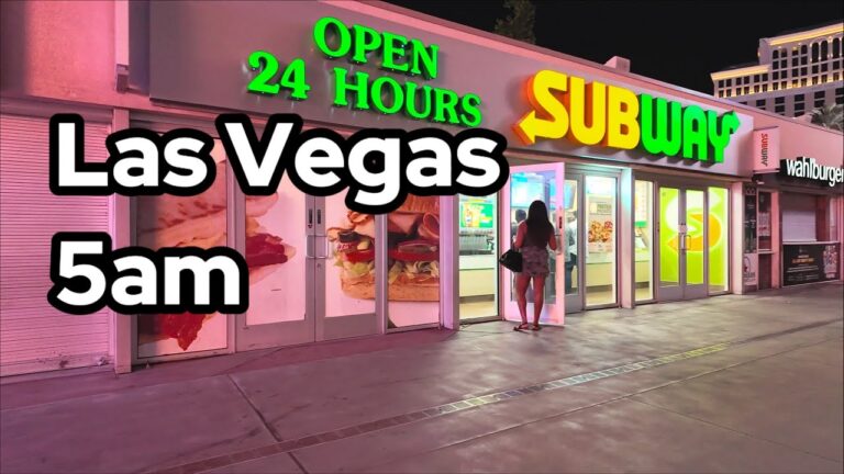💃 Las Vegas Strip – 5 AM #walkingtour