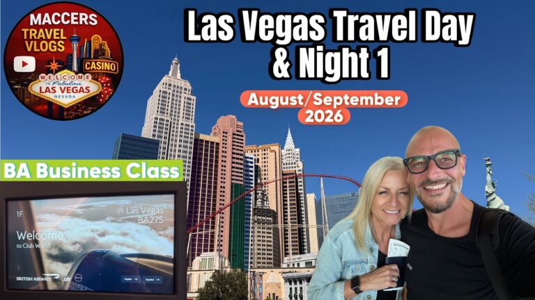 Las Vegas Travel Day & Night 1 – BA Business Class, First Night at MGM Grand and BIG WIN on slots 🥳