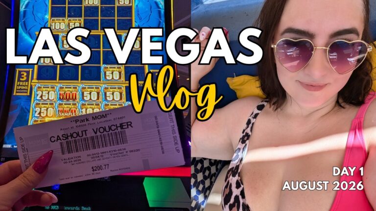Las Vegas Vlog Day 1 | The Reserve Pool Daybed | Eataly Breakfast | Slots | Girls Trip | August 2026