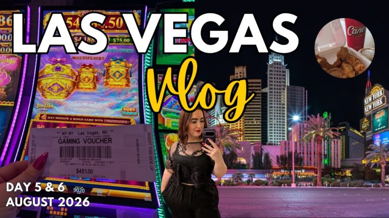 Las Vegas Vlog Day 5 & 6 | Travel Premium BA | Slot Bonuses | Raising Canes | Solo Trip | Aug 2026