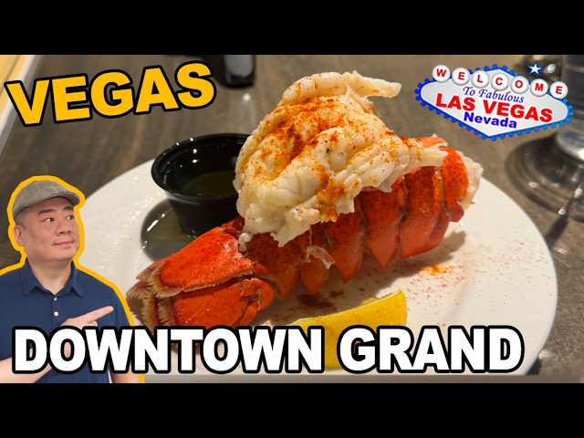 Lobster, Prime Rib, Shrimp, and CHICKEN!.  Weekend Buffet at Downtown Grand Casino. Las Vegas