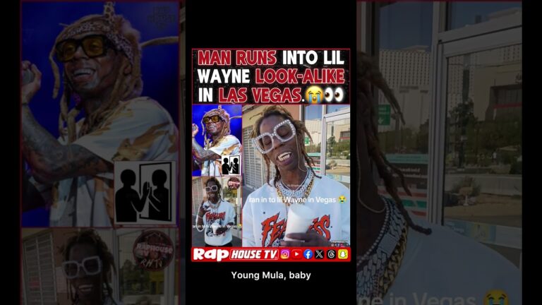 Man Runs Into Lil Wayne Look-Alike In Las Vegas.😭