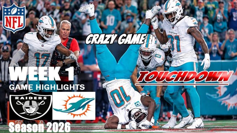 Miami Dolphins Vs. Las Vegas Raiders Sept 13, 2026 | Full Game Highlights | NFL Season 2026
