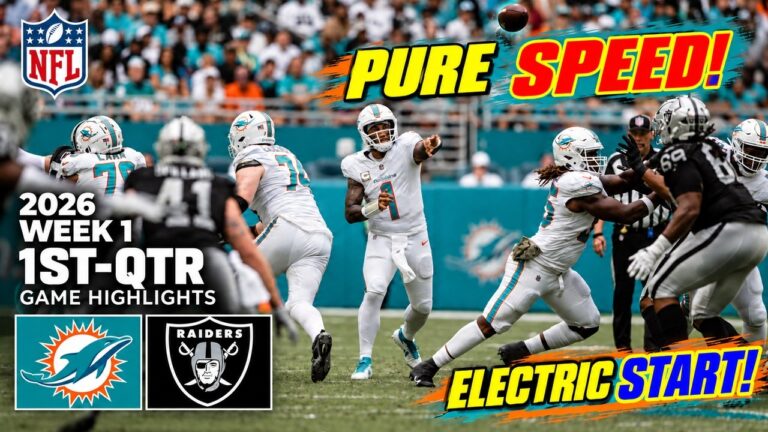 Miami Dolphins vs Las Vegas Raiders Game Highlights 1st-Qtr | Sep 13, 2026 NFL Week 1