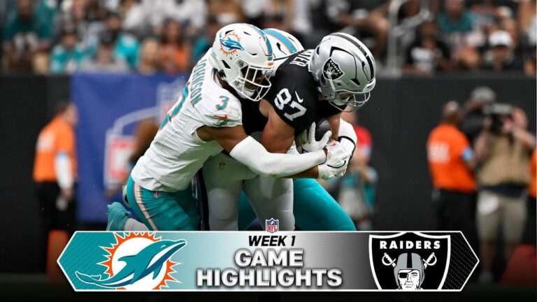 Miami Dolphins vs Las Vegas Raiders Game Highlights | 2026 NFL Week 1