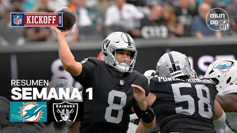 Miami Dolphins vs. Las Vegas Raiders | Semana 1 – Temporada NFL 2026 | Resumen en español
