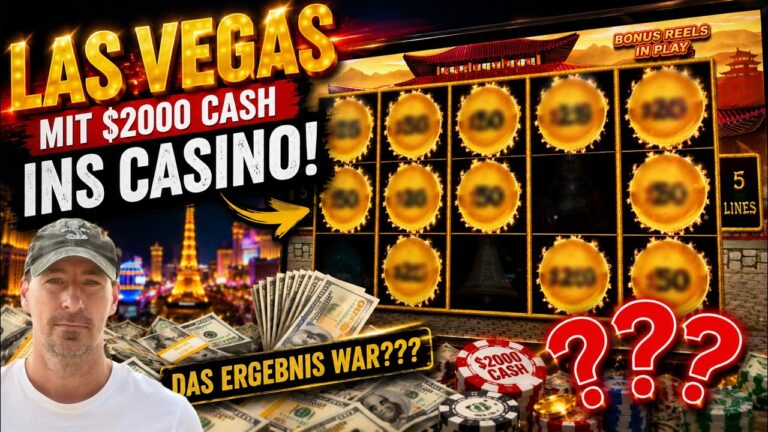 Mit $2.000 ins LAS VEGAS Casino 🎰 Jackpot oder Totalverlust?!