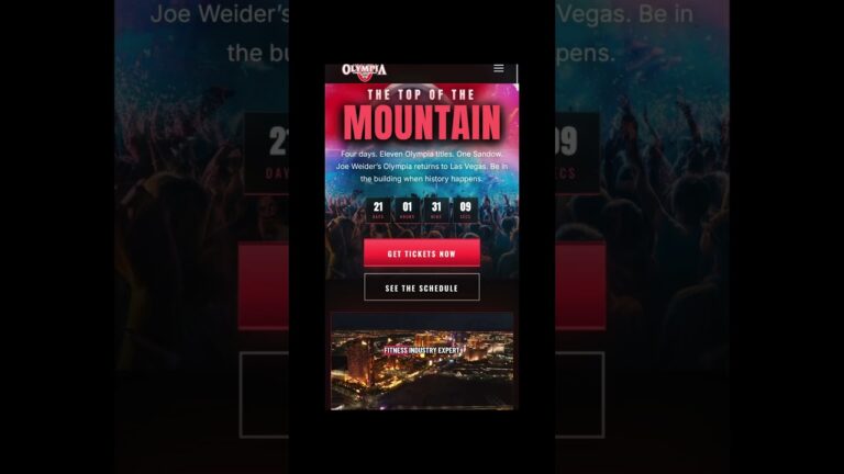 Mr Olympia World Championship of Bodybuilding returns to Las Vegas biggest fitness expo event 2026