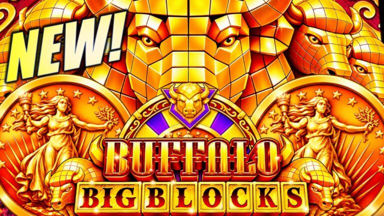 NEW!! ★BIG WIN!★ I ❤️ BIG BLOCKS AND I CANNOT LIE! BUFFALO BIG BLOCKS Slot Machine (ARISTOCRAT)