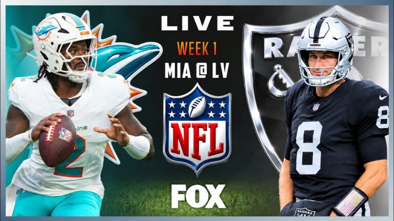 NFL LIVE STREAM | MIAMI DOLPHINS VS LAS VEGAS RAIDERS | PLAY BY PLAY, LIVE REACTION & HIGHLIGHTS