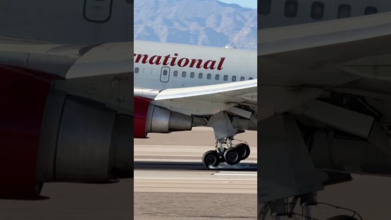 Omni Air International Boeing 767-200ER arrives at Las Vegas (LAS) | N225AX | #planespotting #KLAS