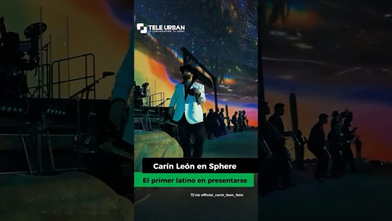 🦁 ¡Orgullo mexicano! Carín León conquista The Sphere en Las Vegas 🇲🇽✨