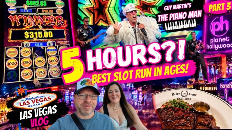 Peter Luger Power Lunch Review & A 5‑Hour Slot Run at Planet Hollywood! Las Vegas Vlog Series