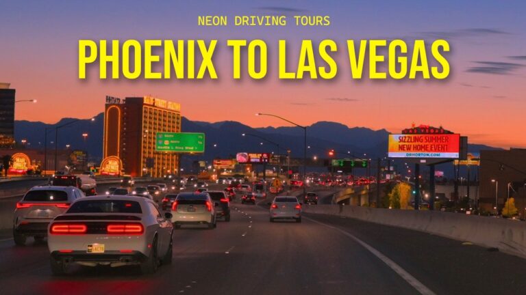 Phoenix to Las Vegas Complete Road Trip Realtime 4K 60 FPS HDR