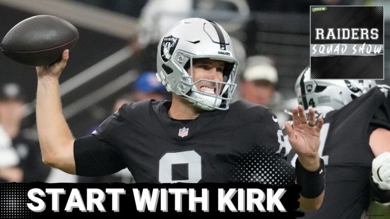 RAIDERS SQUAD SHOW: Kirk COUSINS named STARTING QB + Las Vegas RAIDERS WR Room lacks DEPTH