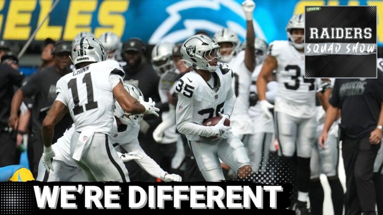 RAIDERS SQUAD SHOW: Las Vegas RAIDERS dominate CHARGERS + OFFENSIVE LINE outlook after Week  2