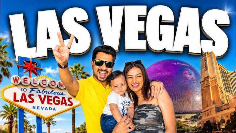 ROAD TRIP TO LAS VEGAS WITH OUR 1 YEAR OLD BABY! 🚗🎰👶 | Family Vlog