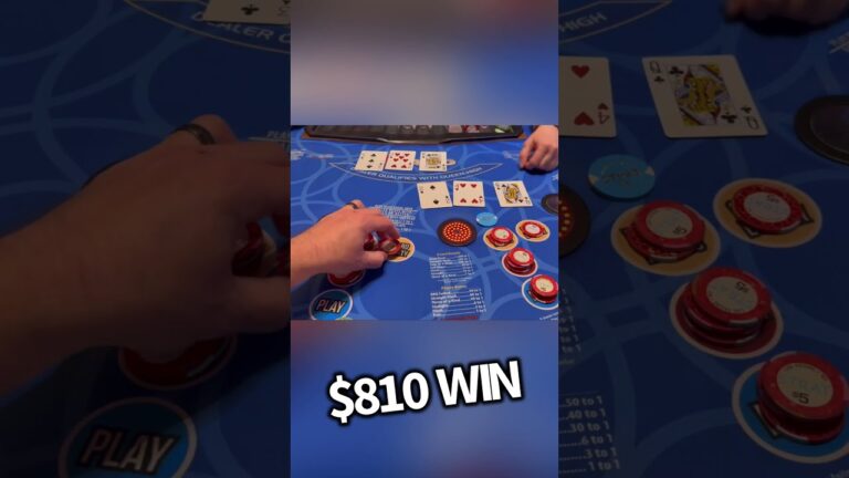 STRAIGHT FLUSH! 🔥🔥 BOOM! 3 CARD POKER in LAS VEGAS!