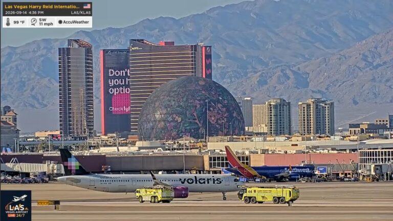 Safe Arrival After Engine Fire Back To LAS Vegas! Volaris A321, XA-VUA. Great Job Crew And ATC! 🇲🇽✈️