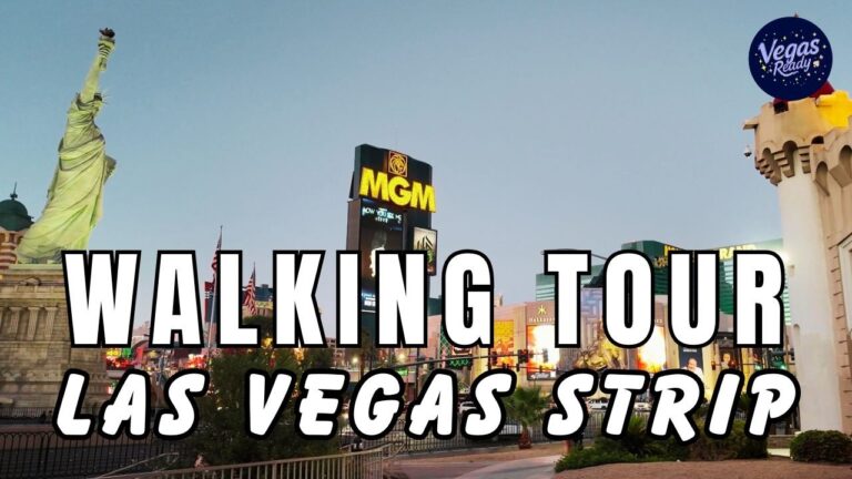Sunset Walks On The South Side Vegas Strip – Luxor Hotel, Excalibur, NY-NY & More
