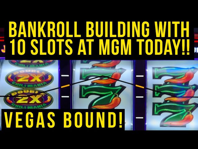 THE REALITY OF SLOTS! Building a Bankroll To Take To Las Vegas On 10 Different Slots Today!