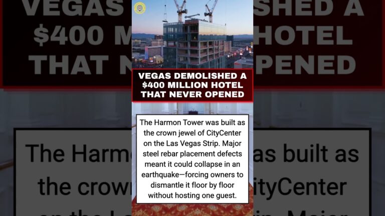 The $400M Las Vegas Skyscraper Dismantled Before Opening #lasvegas #architecture #lasvegasstrip