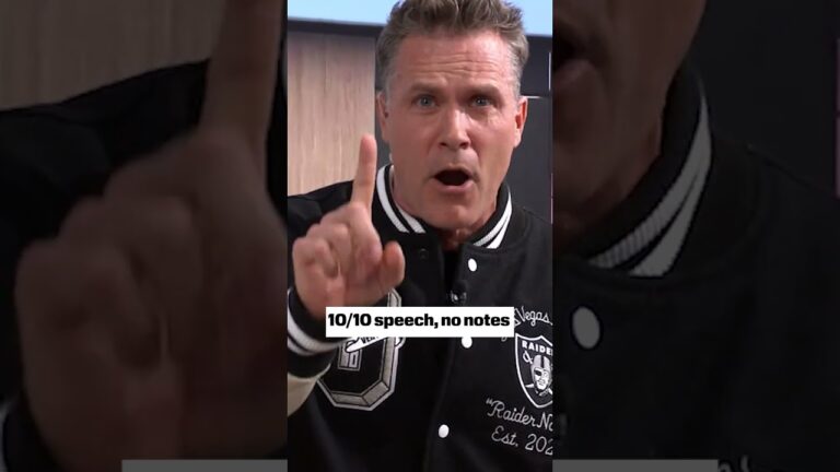This epic Las Vegas Raiders speech 🤣