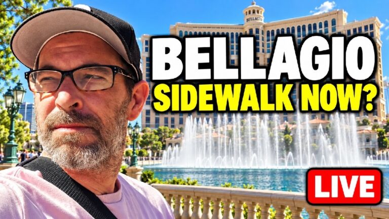 Tuesday Morning LIVE on the Las Vegas Strip | What Does the Bellagio Sidewalk Look Like Now?