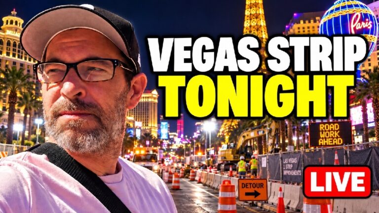 Tuesday Night on the Las Vegas Strip | Construction, Detours & Talking Vegas